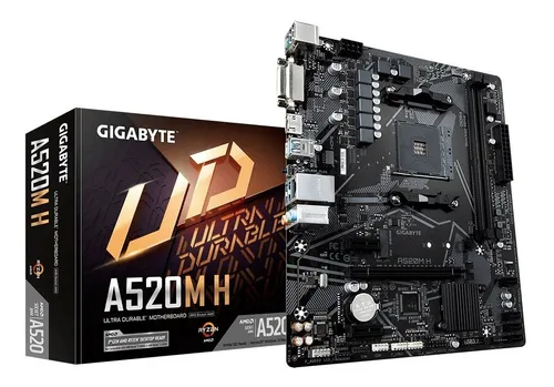 [202196] TARJETA MADRE GIGABYTE A520M H SOCKET AM4 DDR4