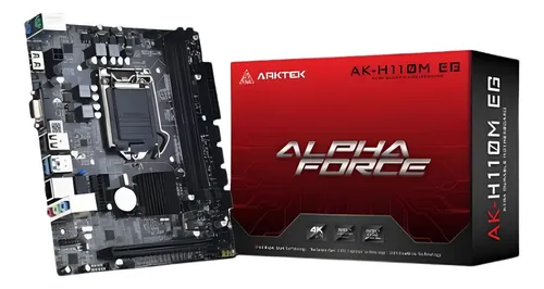 [202292] TARJETA MADRE H110 (OEM) PROCI NTEL I7-I5-I3- GEN SOCK LGA 1151 4XSATA VGA HDMI MICRO ATX