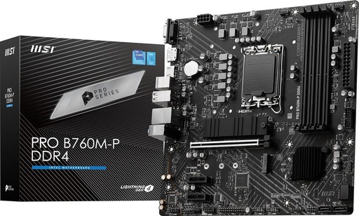 [203361] TARJETA MADRE MSI PRO B760M-P DDR4 LGA 1700 WIFI GEN12|13