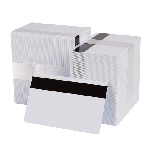 [202157] TARJETAS PVC 30MIL BANDA MAGNETICA ALTA COERSITIVIDAD PAQUETE 500 UNIDADES