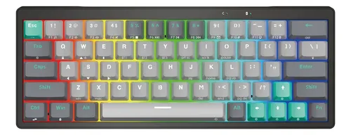 [204302] TECLADO FANTECH ATOM PRO63 MK912 INALAMBRICO MERCURY SWITCH AZUL