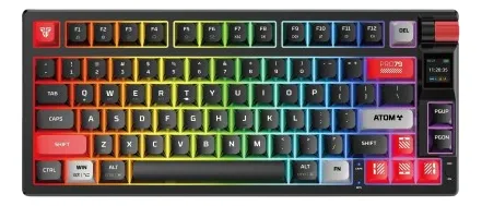 [204312] TECLADO FANTECH ATOM PRO79 MK917 INALAMBRICO NEGRO SWITCH RED