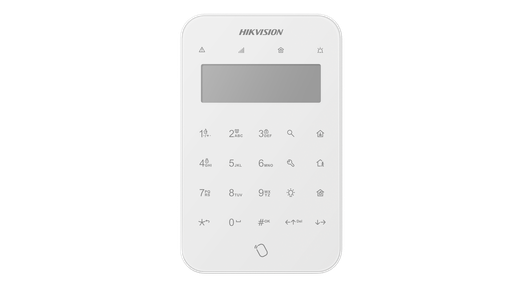 [204277] TECLADO HIKVISION DS-PK1-LT-WB INALÁMBRICO TRI-X CON PANTALLA LCD | COMUNICACIÓN DE 2 VÍAS | FRECUENCIA 433 MHZ