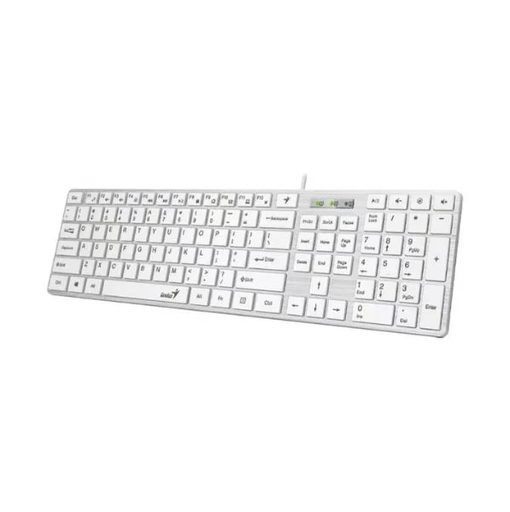 [201809] TECLADO GENIUS SLIMSTAR 126 | MULTIMEDIA | ESPAÑOL | USB | BLANCO