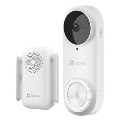 [202927] TIMBRE|VIDEOPORTERO HIKVISION CS-DB2-A0-2C5WPBR ELECTRÓNICO WIFI, 6MPX, LENTE 2.0MM, IR 5MTS, BATERÍA