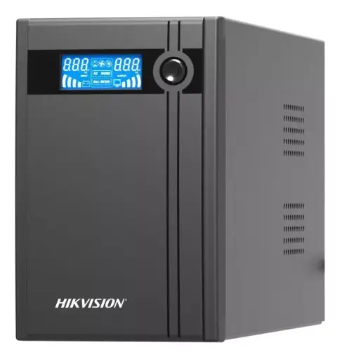 [203619] UPS HIKVISION 3000VA 1800W DS-UPS3000-X 6 TOMAS NEMA 110V 4 RESPALDO 2 PROTECCION BATERIAS 12V 9AH PANTALLA LCD