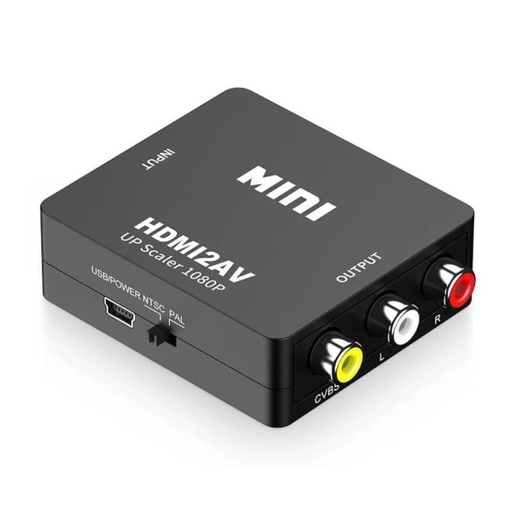 [203819] ADAPTADOR CONVERTIDOR SPIDERTEC HDMI A RCA (AV) 1080P SPI-A46
