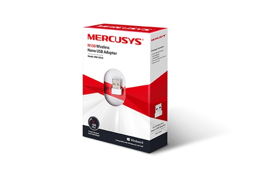 [202419] ADAPTADOR MERCUSYS MW150US USB INALAMBRICO 150MBPS NANO