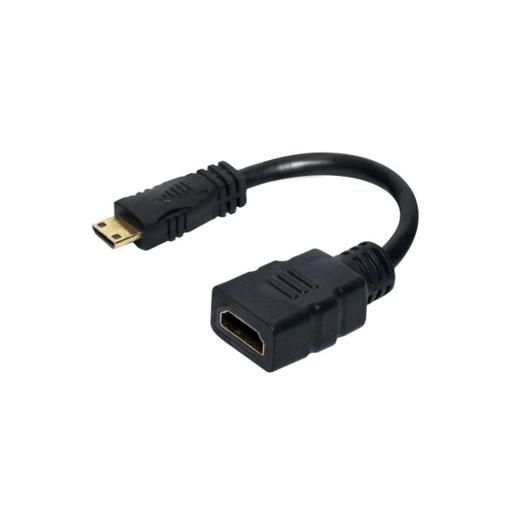 [201436] ADAPTADOR MINI UNNO TEKNO HDMI MACHO HDMI HEMBRA AD3005BK                                                               