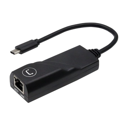 [201433] ADAPTADOR | UNNO TEKNO | TIPO C | LAN | ETHERNET | 1GBPS | AD3002BK