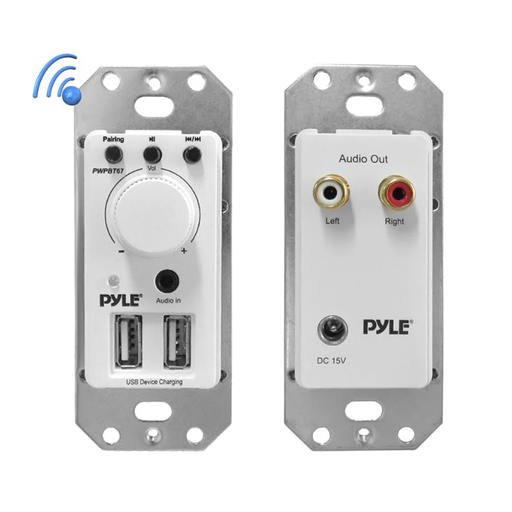 [204388] AMPLIFICADOR DE PARED PYLE 100W 2 SALIDAS TERMINAL BLOCK | BLUETOOTH | USB | AUXILIAR 3.5MM | PWPBT67 | DUAL