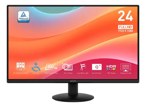 [204485] MONITOR | MSI | PRO MP242L | 24" | 100HZ | FHD | 1920X1080