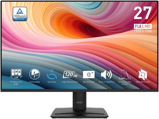 [204515] MONITOR MSI 27" GAMING PRO MP275/ FULLHD/ 1920X1080/ 100Hz /  EYESERGO IPS/ HDMI VGA/ NEGRO