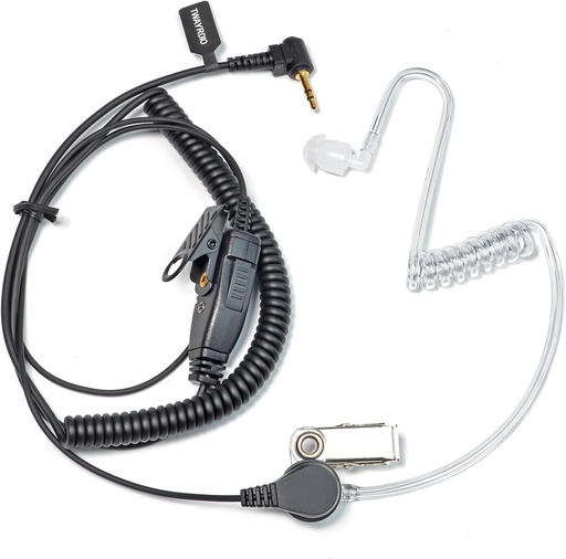 [204538] AURICULARES CON MICRÓFONO PARA MOTOROLA TALKABOUT PTT PARA RADIOS DE DOS VÍAS WALKIE 3.5MM B0D96B5NBG