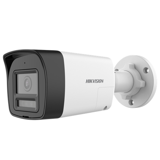 [204573] CAMARA HIKVISION TURBO HD 5MP 3K TIPO BULLET METALICA 2.8MM DS-2CE16K0T-LXTS | AUDIO BIDIRECCIONAL | COLORVU | SMART HYBRID | LUZ ESTROBOSCOPÍCA | ALARMA DE AUDIO