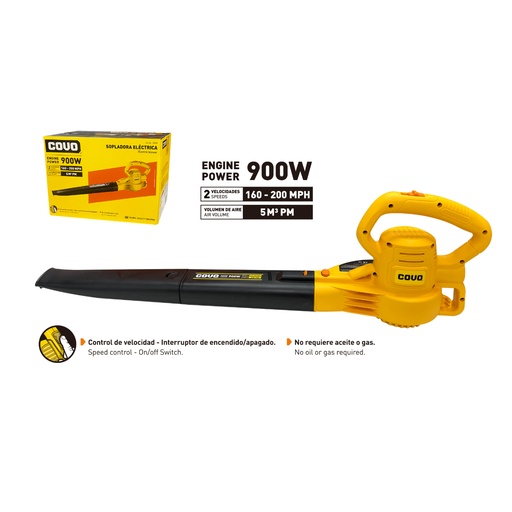 [204617] SOPLADORA ELECTRICA COVO 900W CV-BL-900W