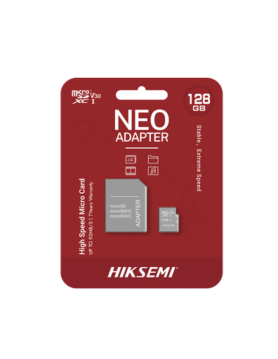 [204620] MEMORIA MICRO SD | HIKVISION | 128GB | HIKSEMI | CLASE 10 | UHS-I CON ADAPTADOR | HS-TF-C1-128G