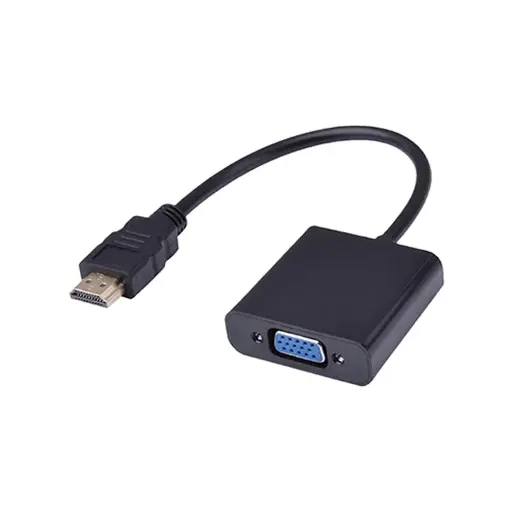 [204643] CABLE ADAPTADOR JEMIP HDMI A VGA 15CM NEGRO JPOHDVGAC017-BK