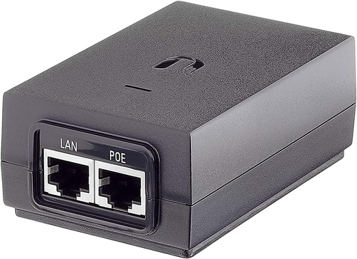 [204659] UBIQUITI POE-48-24W-G ADAPTADOR POE 48VDC 0.5A 1 PUERTO GIGABIT HASTA 30W INDICADOR LED PROTECTOR DE PICOS