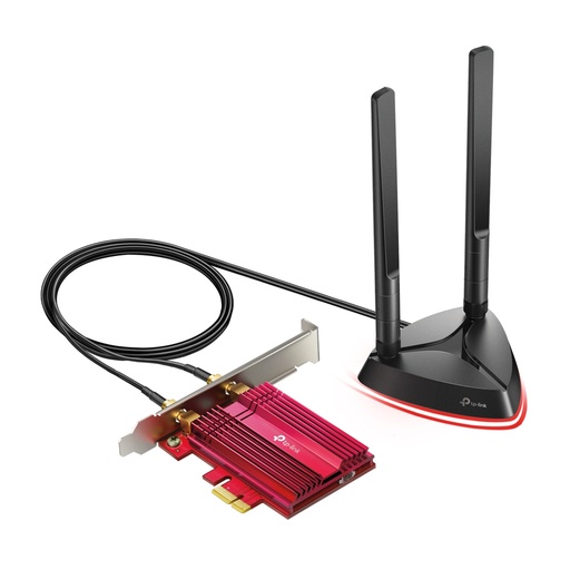 [204780] TARJETA DE RED TP-LINK TX3000E ADAPTADOR WIFI 6 BLUETOOTH 5.2 PCI EXPRESS GIGABIT AX3200 2 ANTENAS EXTERNAS MAGNETICAS