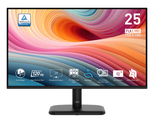 [204789] MONITOR | MSI | 9S6-3PD2CM-021 | 24.5" | 120HZ | 1920x1080 | FHD