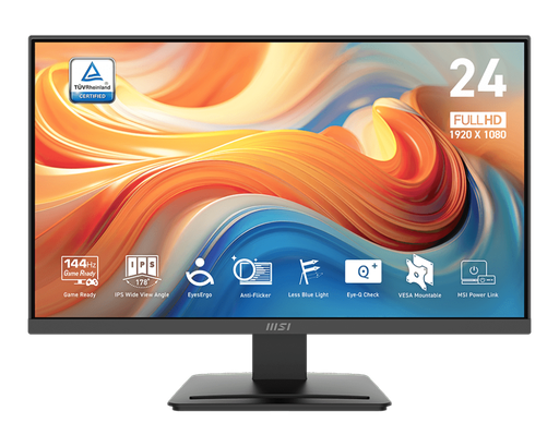 [204792] MONITOR | MSI | 9S6-3PE1CH-005 | 23.8" | 144HZ | 1920x1080 | FHD