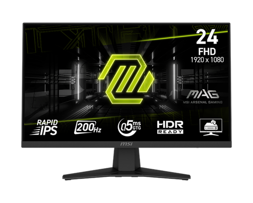 [204795] MONITOR | MSI | 9S6-3BC41H-004 | 24" | 200HZ | 1920x1080 | FHD