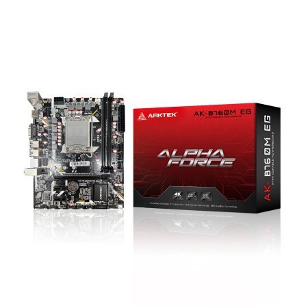 [204835] TARJETA MADRE ARKTEK B760M LGA1700 | 2XDDR4-3200 | 1XM.2 | 2X PCIE | AUDIO HD 7.1 | UHD 600 | 6X USB | HDMI - VGA - DP