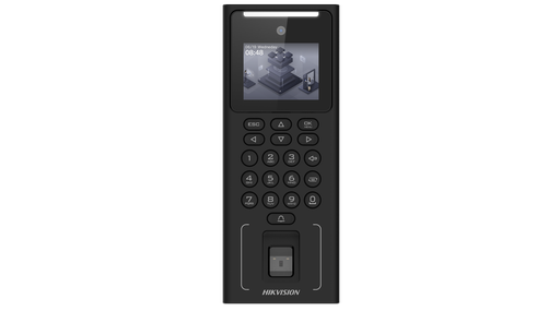 [204851] TERMINAL DE ACCESO Y ASISTENCIA BIOMETRICO FACIAL DS-K1T321MFWX-B|S |WIFI | RJ45 | 500 ROSTROS | 3000 HUELLAS | AUDIO | 3000 TARJETAS