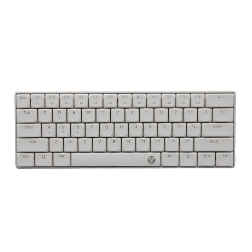 [204861] TECLADO FANTECH ATOM AIR61 MK311 CABLEADO MECANICO RGB BLANCO SWITCH ROJO