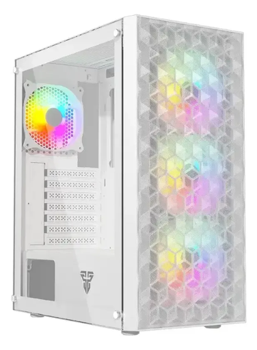 [204884] CASE GAMING FANTECH AERO2 CG83 ATX BLANCO+ 4 FANCOOLER RGB