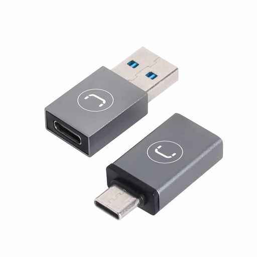 [204933] KIT ADAPTADOR UNNO TEKNO OTG USB-A - TIPO-C | TIPO-C - USB-A HEMBRA USB-3.0 AD4301GY