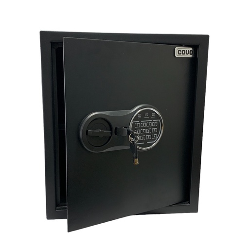 [204937] CAJA DE SEGURIDAD ELECTRONICA 40 X 35CM COVO PERNOS DEACERO INOXIDABLE CODIGO HASTA 8 DIGITOS LLAVE DE EMERGENCIA BATERIAS NO INCLUIDAS CV-SFB-4035