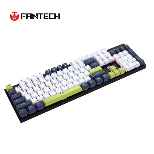 [204975] TECLADO FANTECH ATOM104S MK878S CABLEADO (MORI BLANCO) SW-ROJO