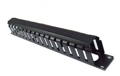 [205046] ORGANIZADOR DE CABLES HORIZONTAL 1RU 19" METALICO CON TORNILLOS Y TUERCAS ONLINK OHM1U