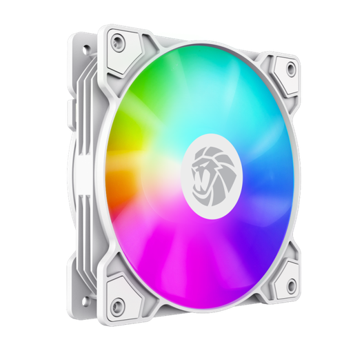 [205052] FANCOOLER VENTILADOR GAMEMAX FN12A-S5 W | LED ARGB | 800-1600 RPM | 12CM | BLANCO