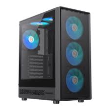 [205066] CASE GAMING GAMEMAX STORM 2 AB | ATX | USB 3.0 USB TIPO C | HD AUDIO | 6 FAN ARGB | F.MESH | VIDRIO TEMPLADO | NEGRO
