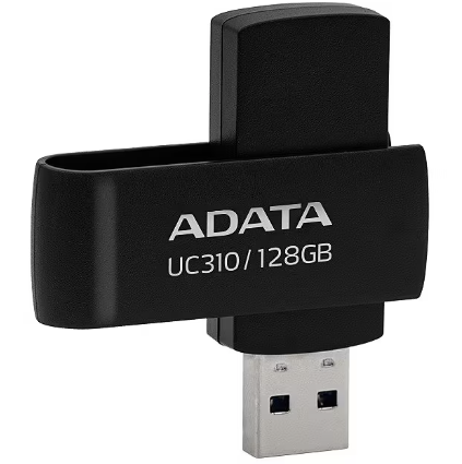 [205069] PENDRIVE ADATA 128GB USB 3.2 GEN 1 COLOR NEGRO| UC310-128GB-RBK