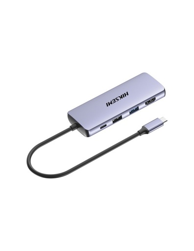 [205071] HUB HIKSEMI USB - C | 8 EN 1 | 1 SALIDA HDMI (4K) | 1 SALIDA USB 2.0 | 3 SALIDAS USB 3.0 | 1 SALIDA SD (MEMORIA SD) | 1 SALIDA TF (MICRO SD) | 1 ENTRADA USB - C (CARGA RAPIDA | 100 WATTS)