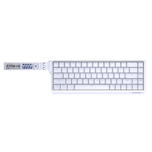 [205138] TECLADO FANTECH ATOM HE68 MK811 CABLEADO BLANCO SWITCH MAGENITCO ESMERALDA
