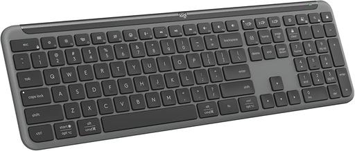 [205149] TECLADO LOGITECH SLIM K950 / ERGONOMICO / BLUETOOTH / INALAMBRICO / USB / EPSÑAOL / GRIS OSCURO