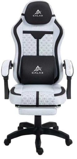 [205176] SILLA GAMING CALAX D1151 ERGONOMICA CON REPOSA CABEZA / REPOSA BRAZOS / POSA PIE / GREY-BLACK