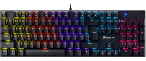 [205258] TECLADO MECANICO GAMING RGB XTRIKE ME GK-803 EN 04KEYS/ES/USB/RGB-RAINBOW/SWICH-ROJO 