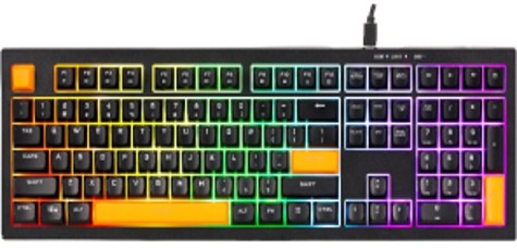 [205267] TECLADO GAMING RGB XTRIKE ME KB-512 BK INTERRUPTOR DE SILENCIO Y SENSACION MECANICA.MULTIMEDIA/108KEYS/EN/USB/RGB/NEGRO