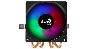 [205328] CPU FAN COOLER AEROCOOL AIR FROST 4 | TORRE 4 TUBOS | TDP 125W | INTEL | AMD | AM4 | AM5 | FRGB | NEGRO 